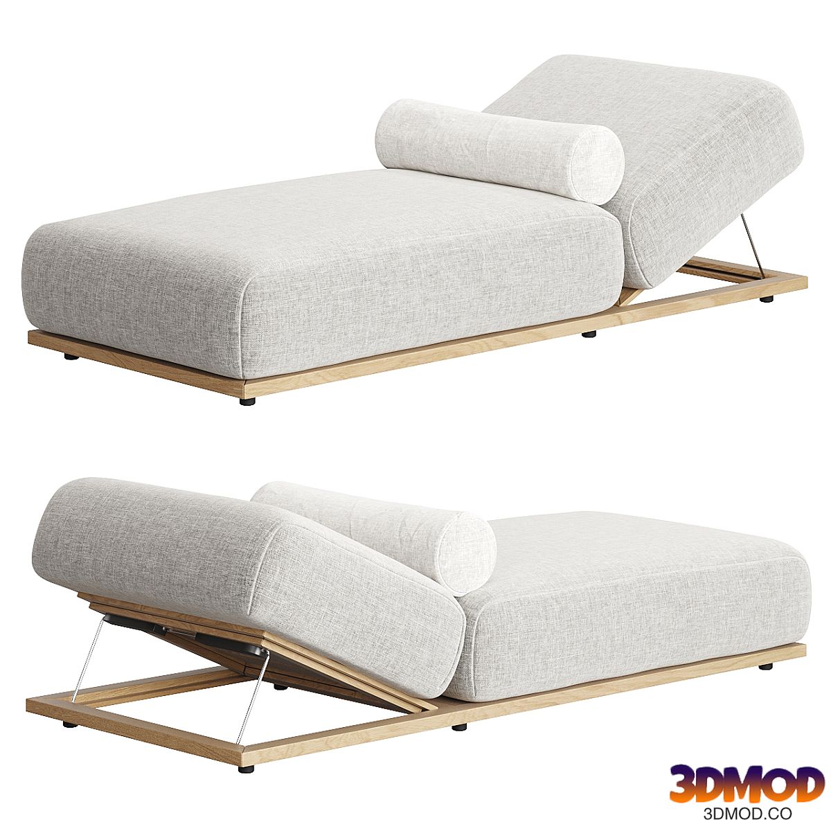 Claude Open Air Lounger by Meridiani