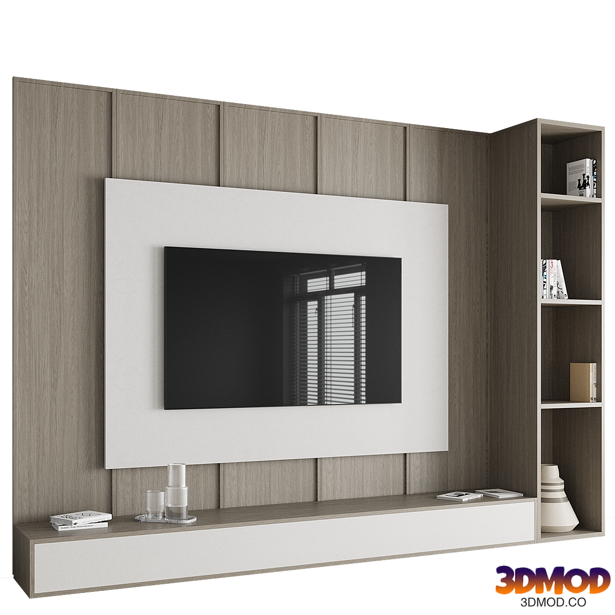 TV wall set 02