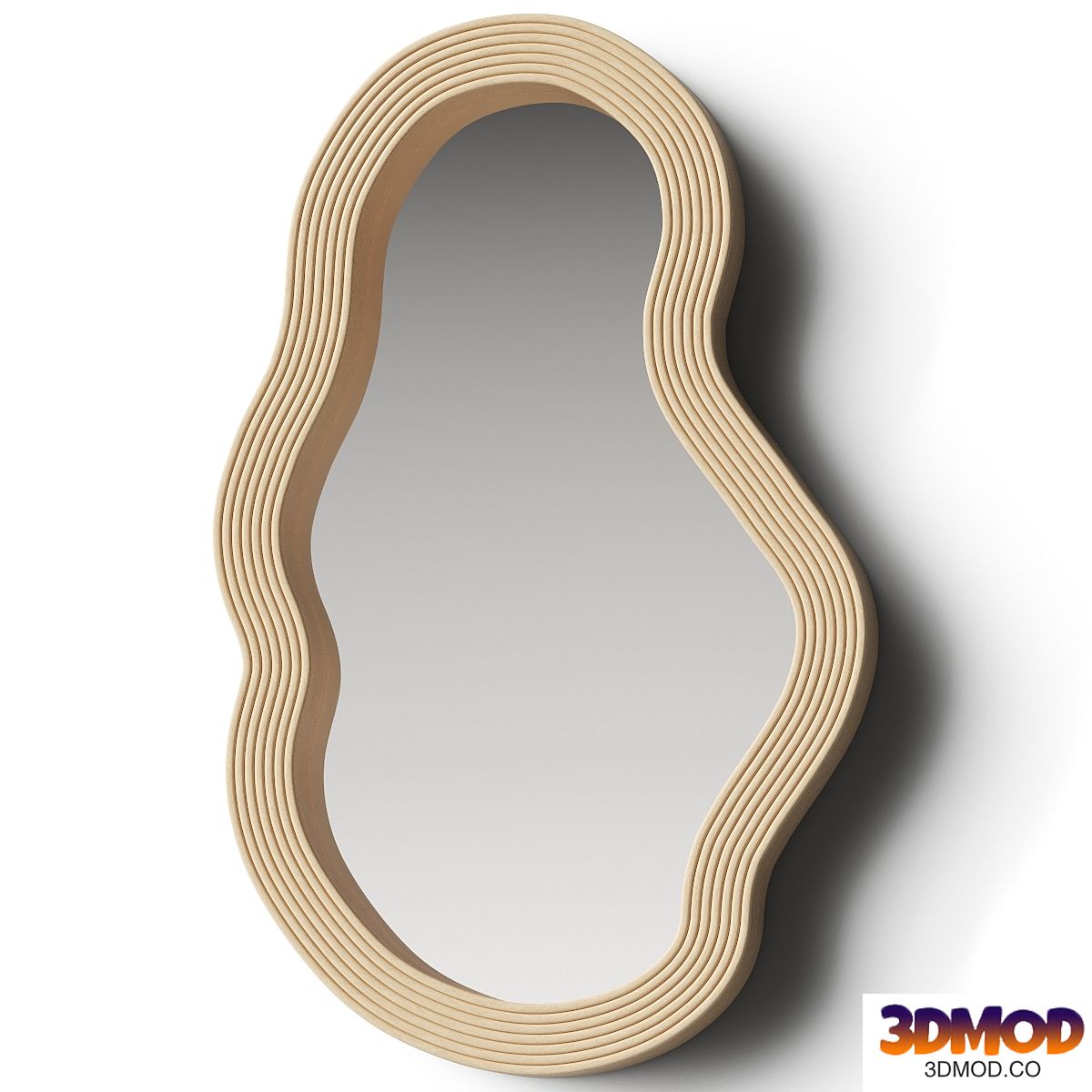 ferm Living - Pond Mirror Rattan