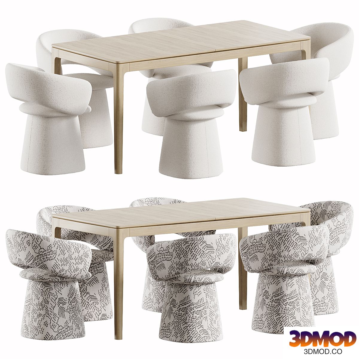 Bel TF chair and MILFORD table