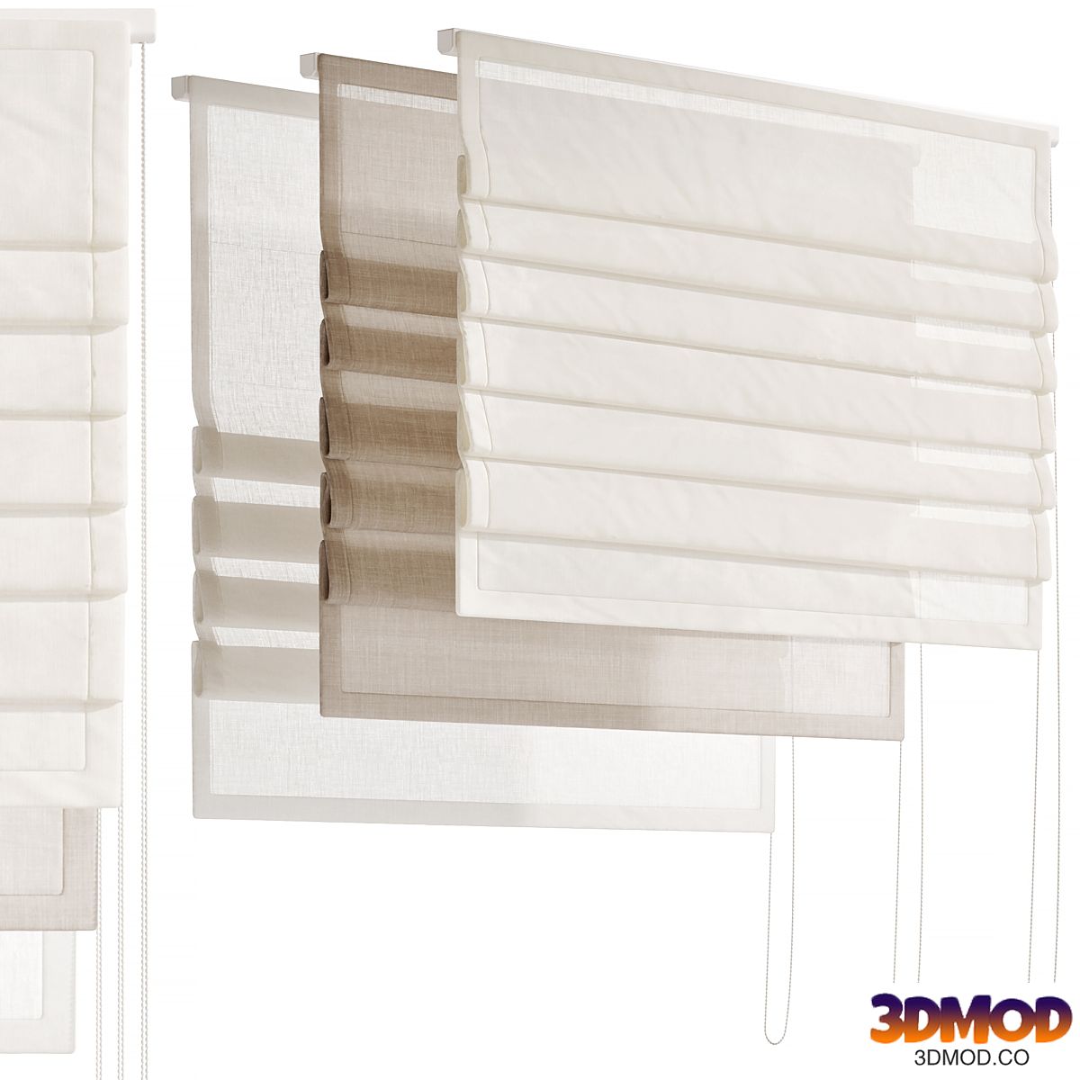 Roman blinds Set 07, Roman blinds