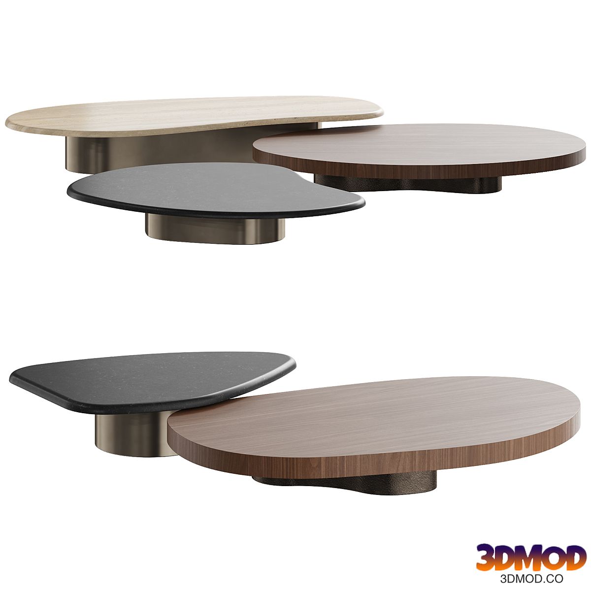 Minotti Bezier Coffee Table - Set 1