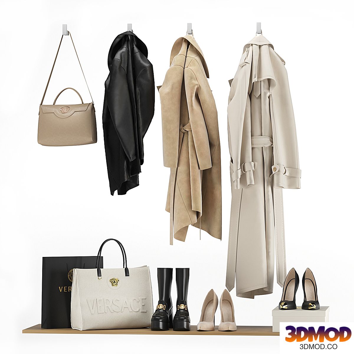 Hallway set 2 - coats