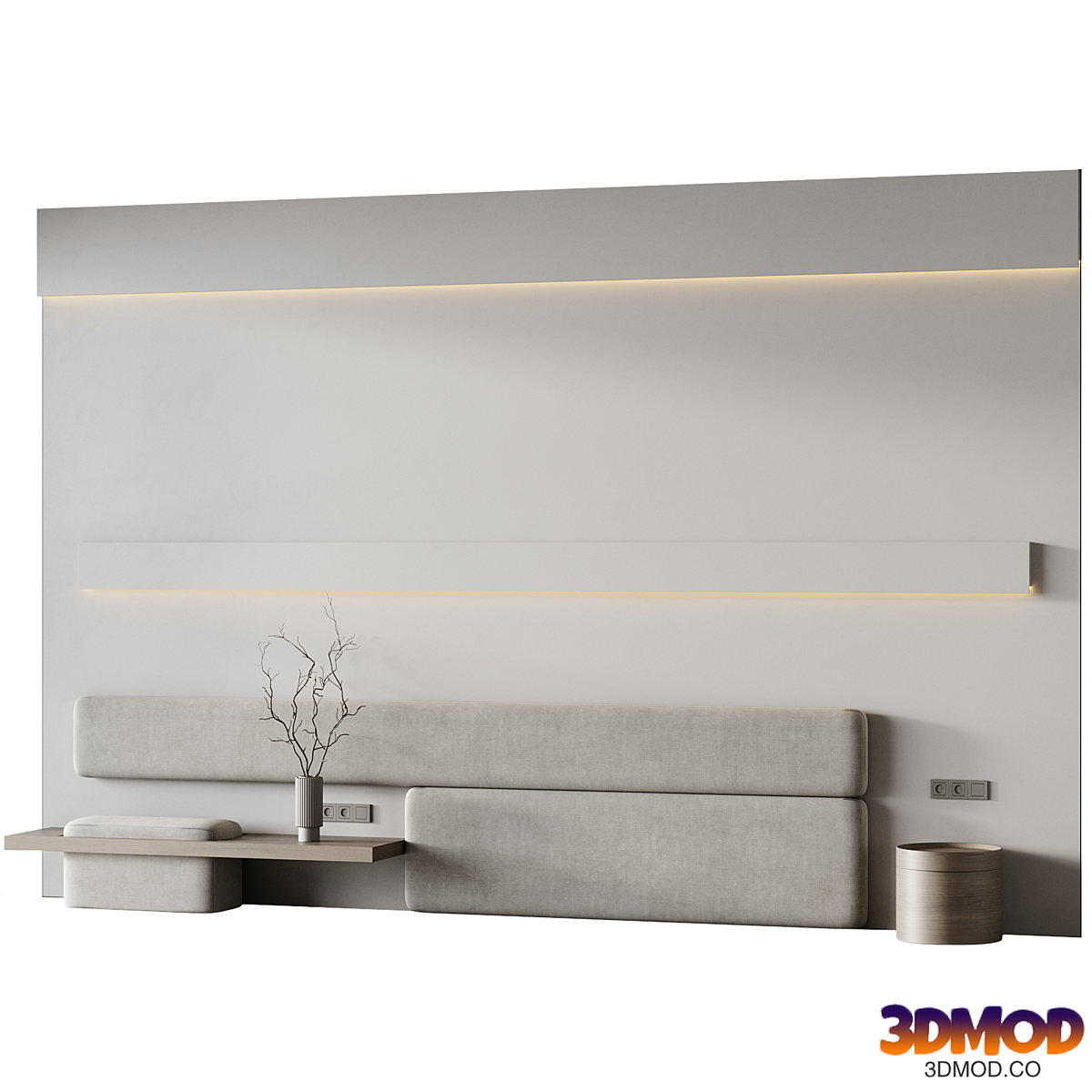 Headboard 3d Wall Panel 64