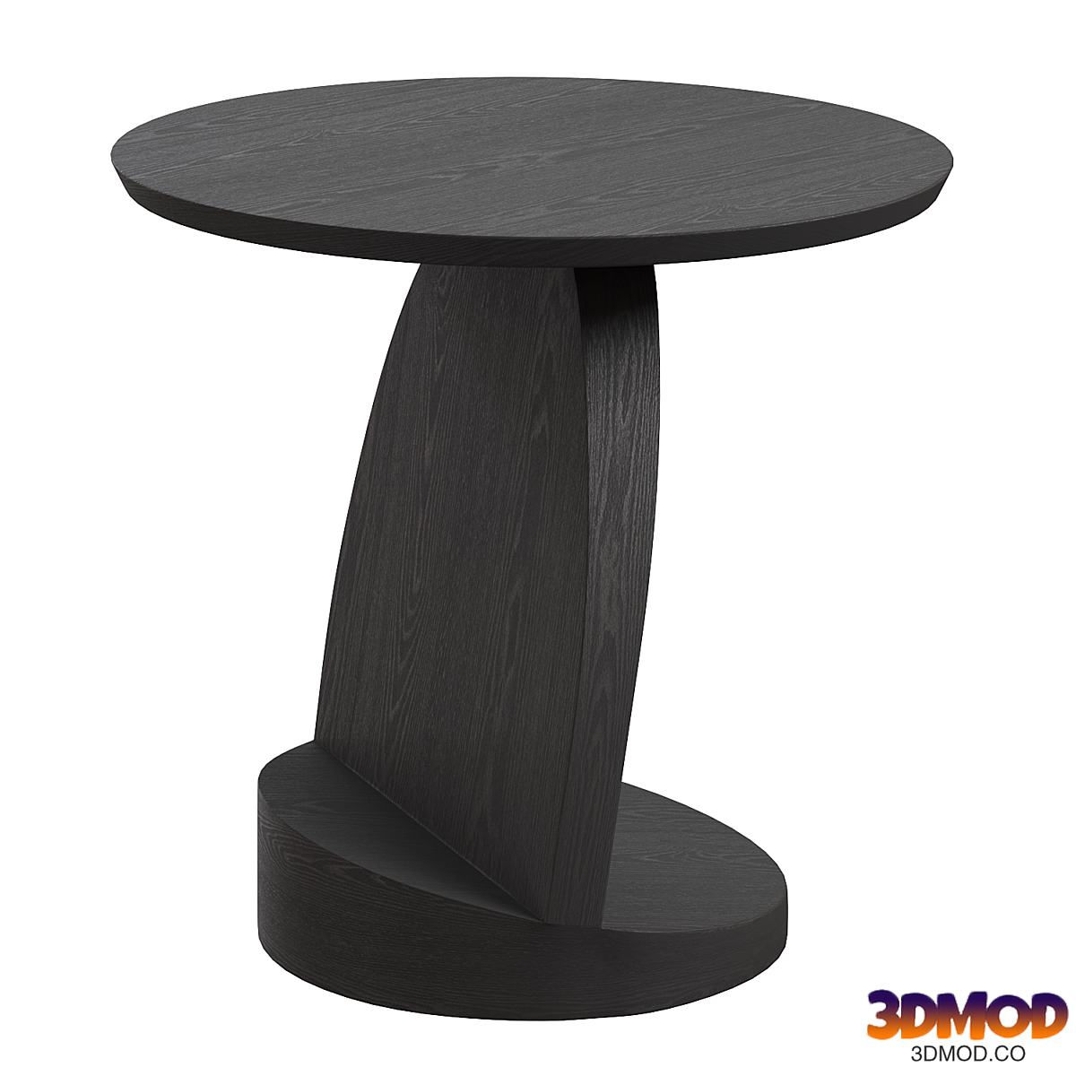 Teak Oblic Side Table