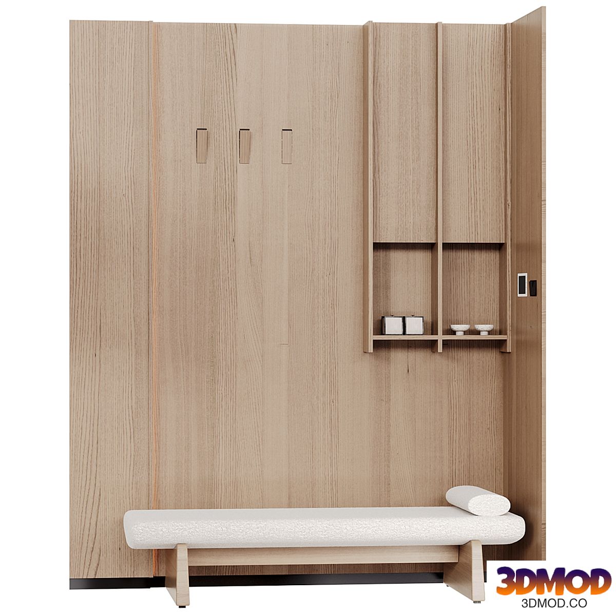 Hallway/foyer decor with La forma Topaz bench