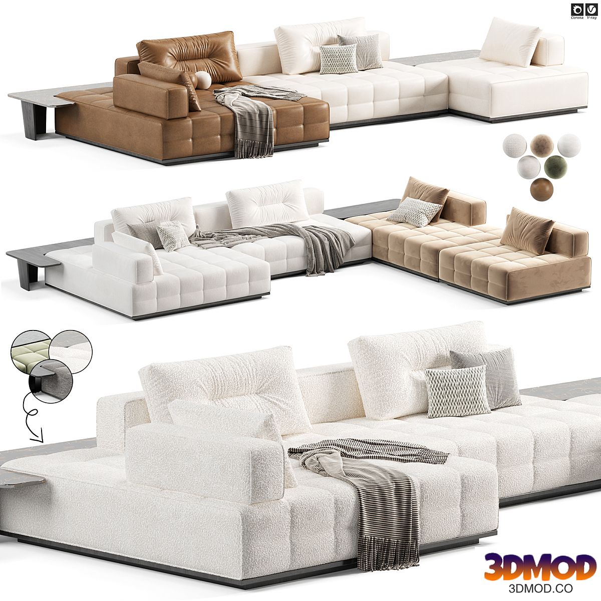 Minotti Lawrence Clan Modular Sofa