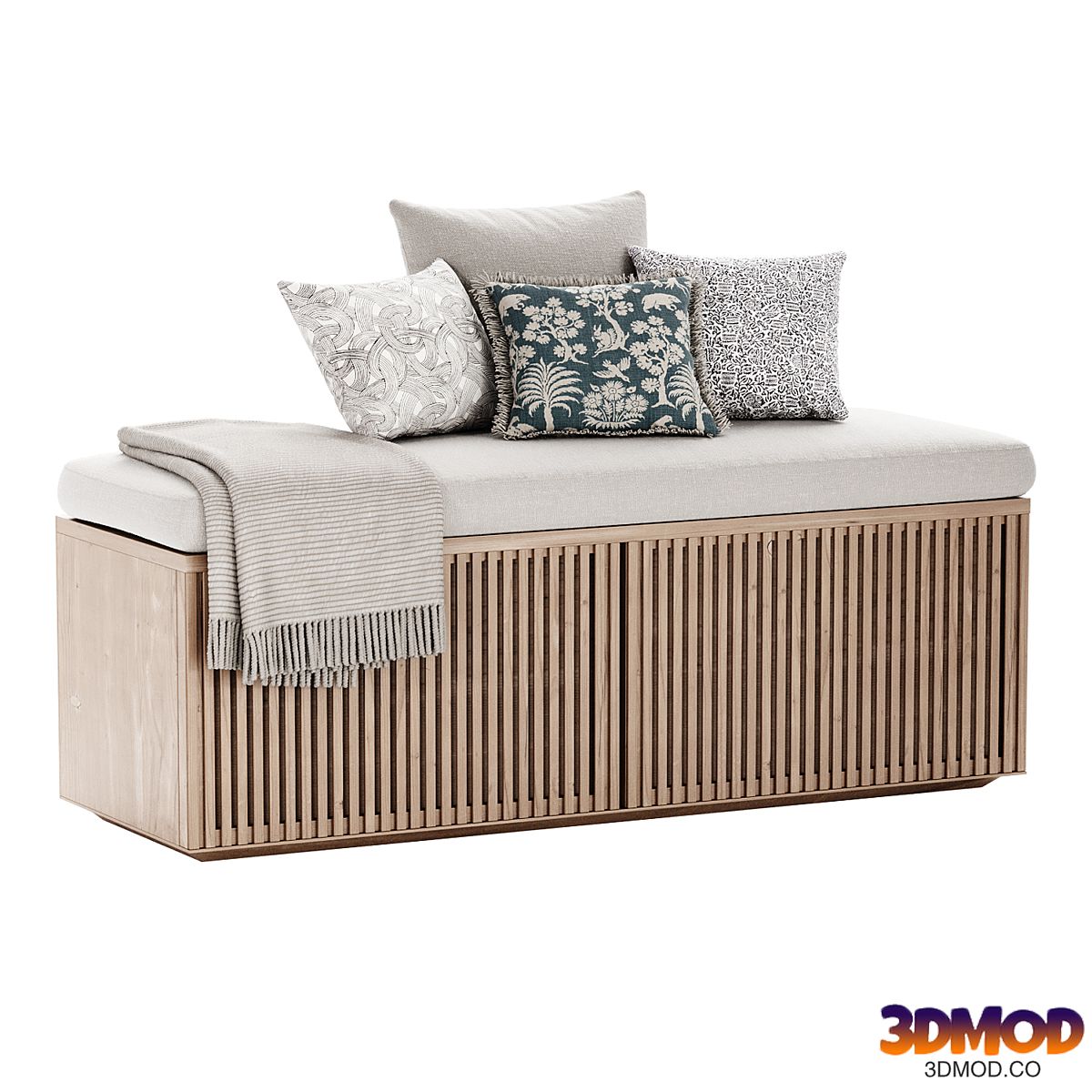 Soft seat with cushions