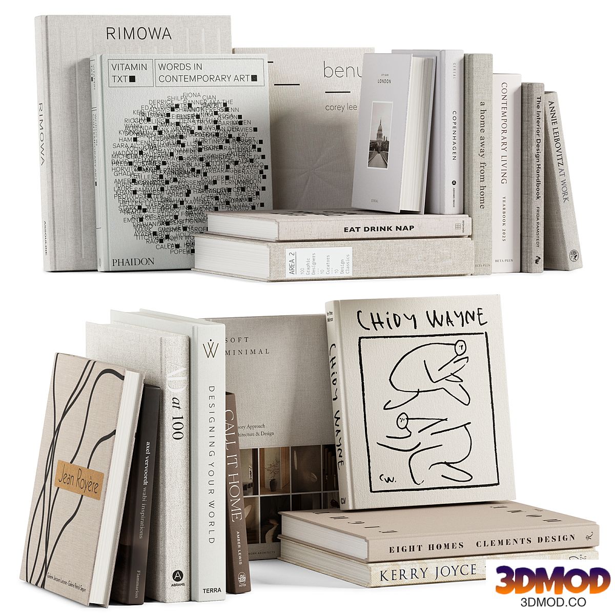 Aesthetic coffee table books set 02