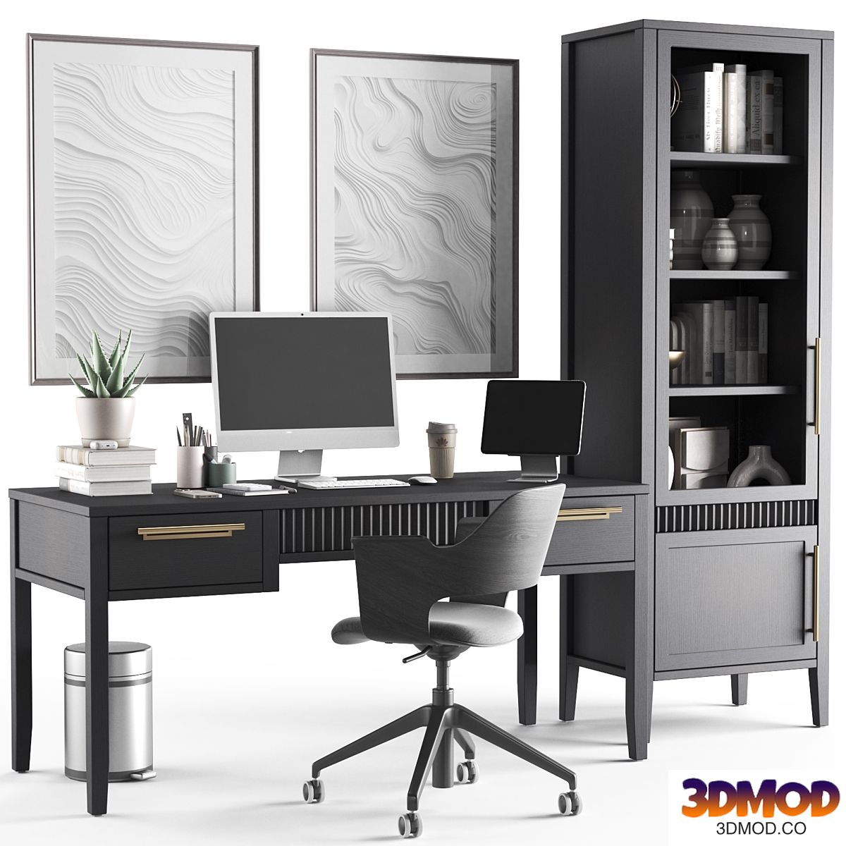Workplace with Moon desk