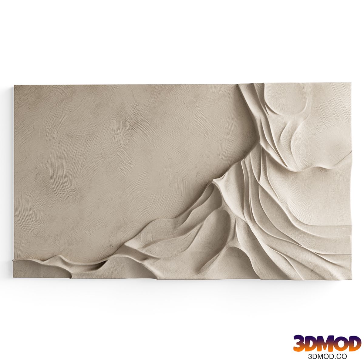 Beige 3D Wall Sculpture