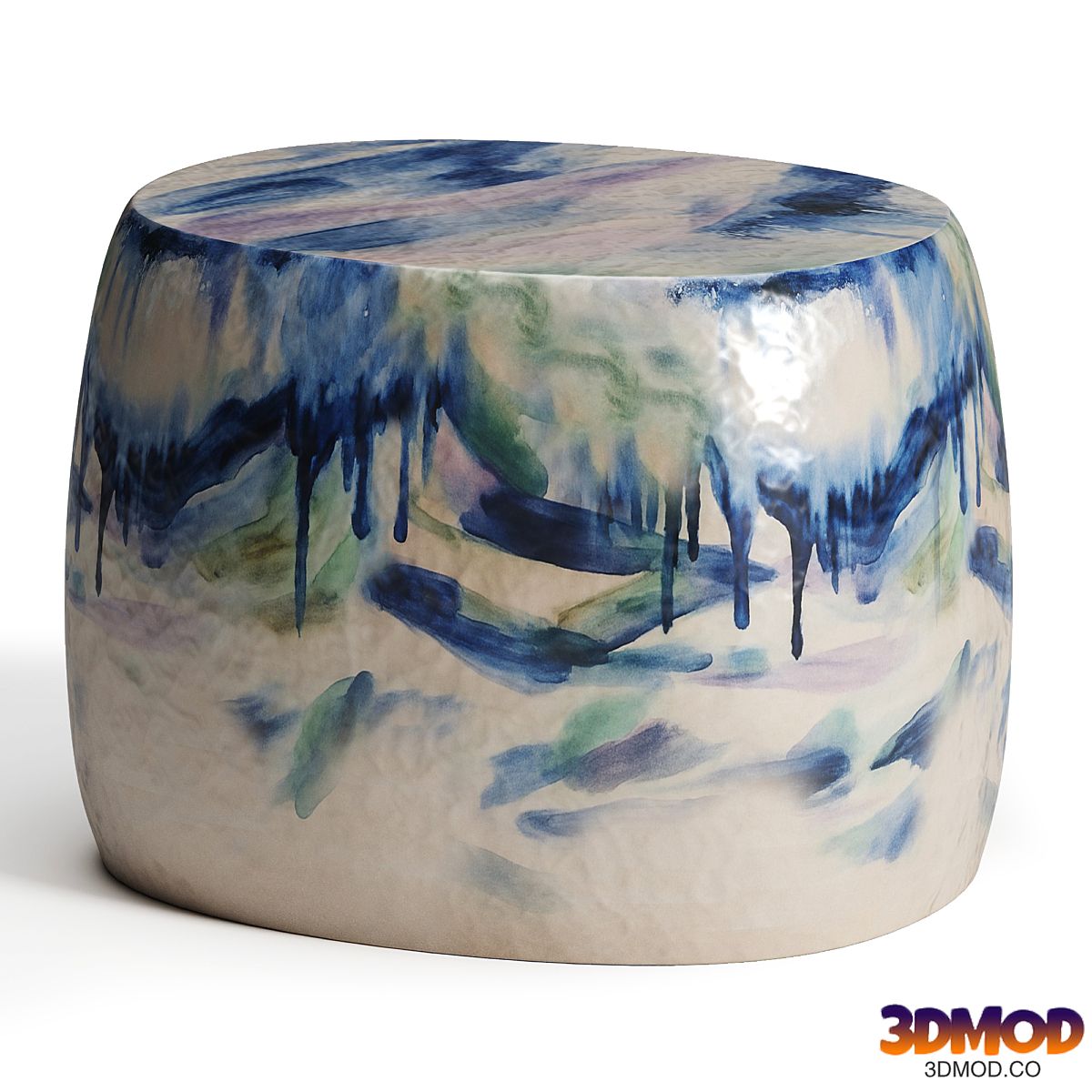 Multicolor Brushed Side Table