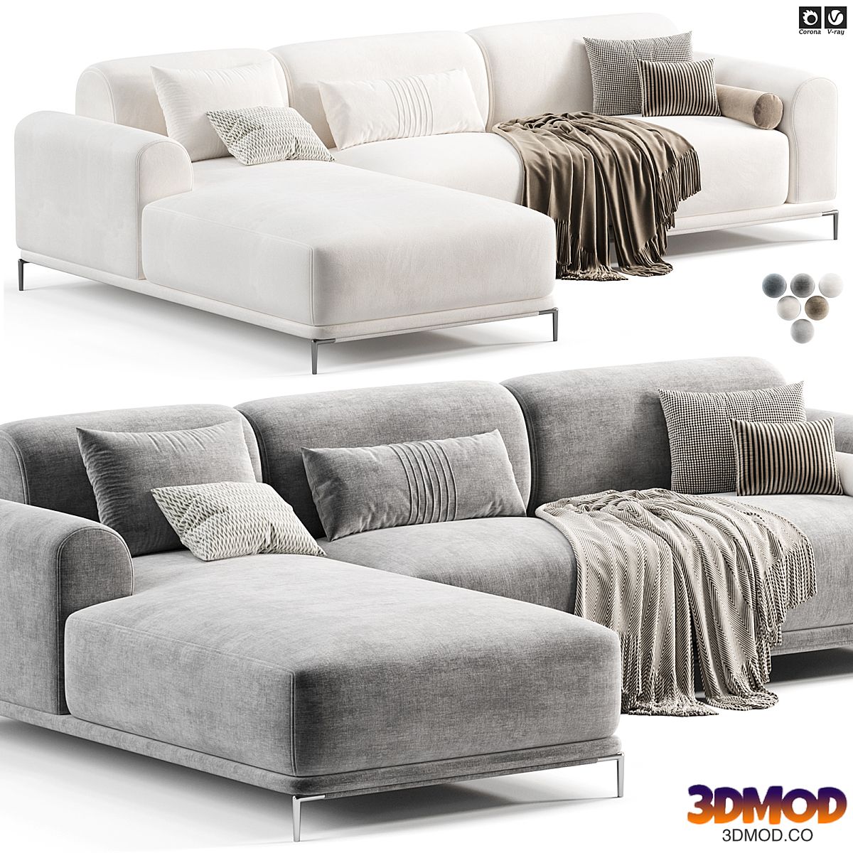 Marlet Corner Sofa Set1