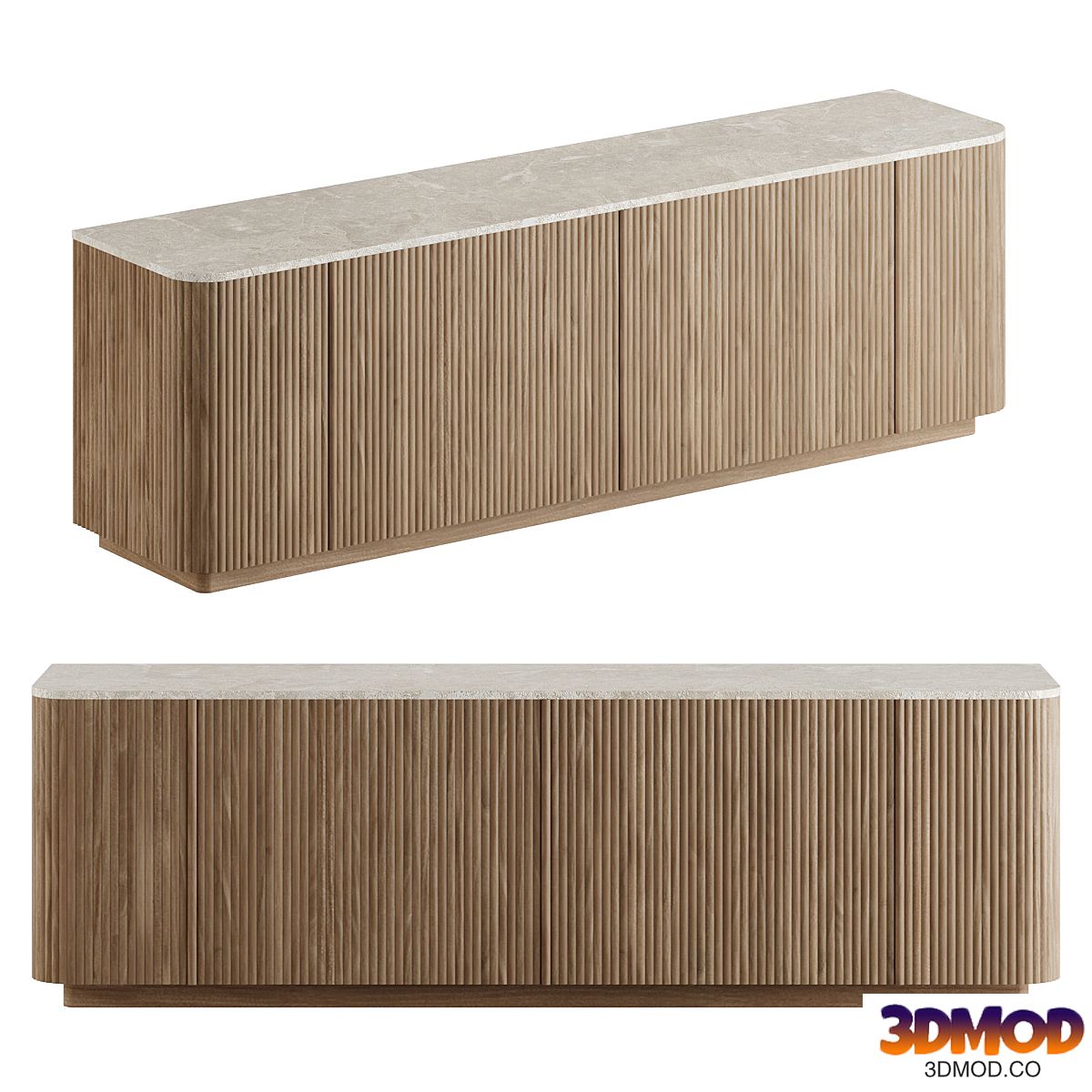 Mulholland Stone 6 door Sideboard