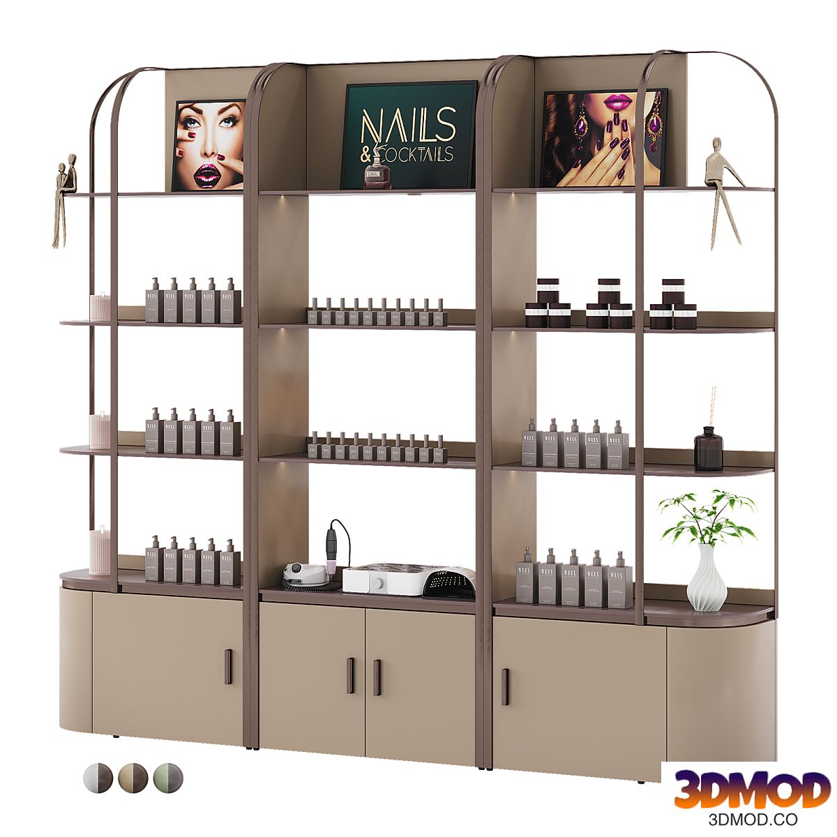 Salon Product Display Shelves