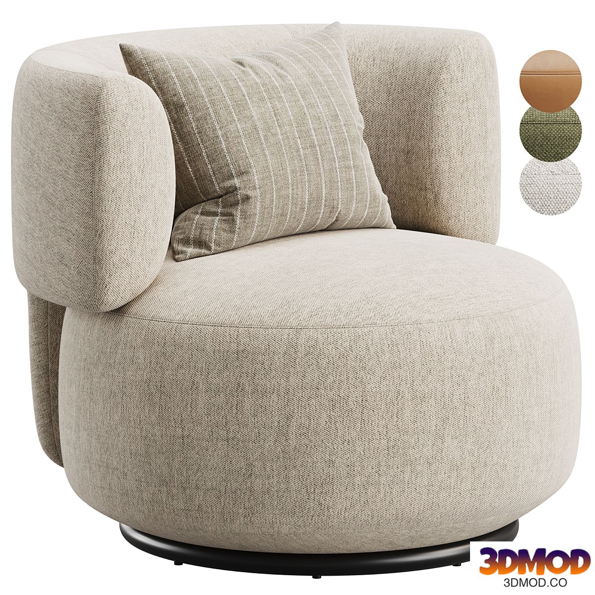 K-Waiting Swivel Armchair