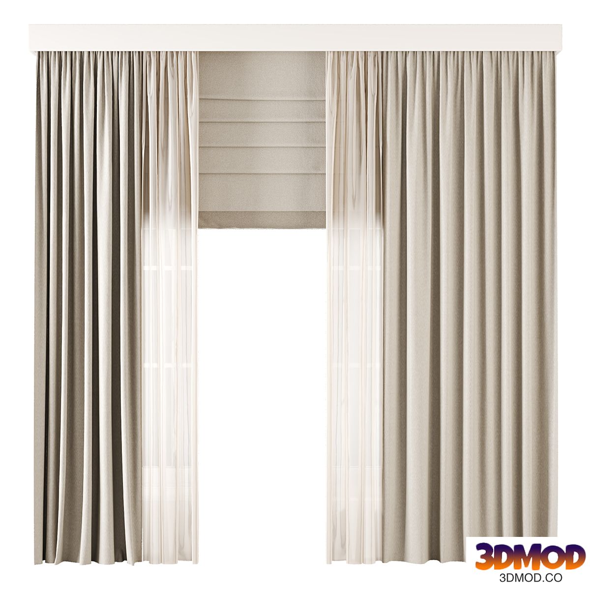 Roman and Cotton Curtain 026