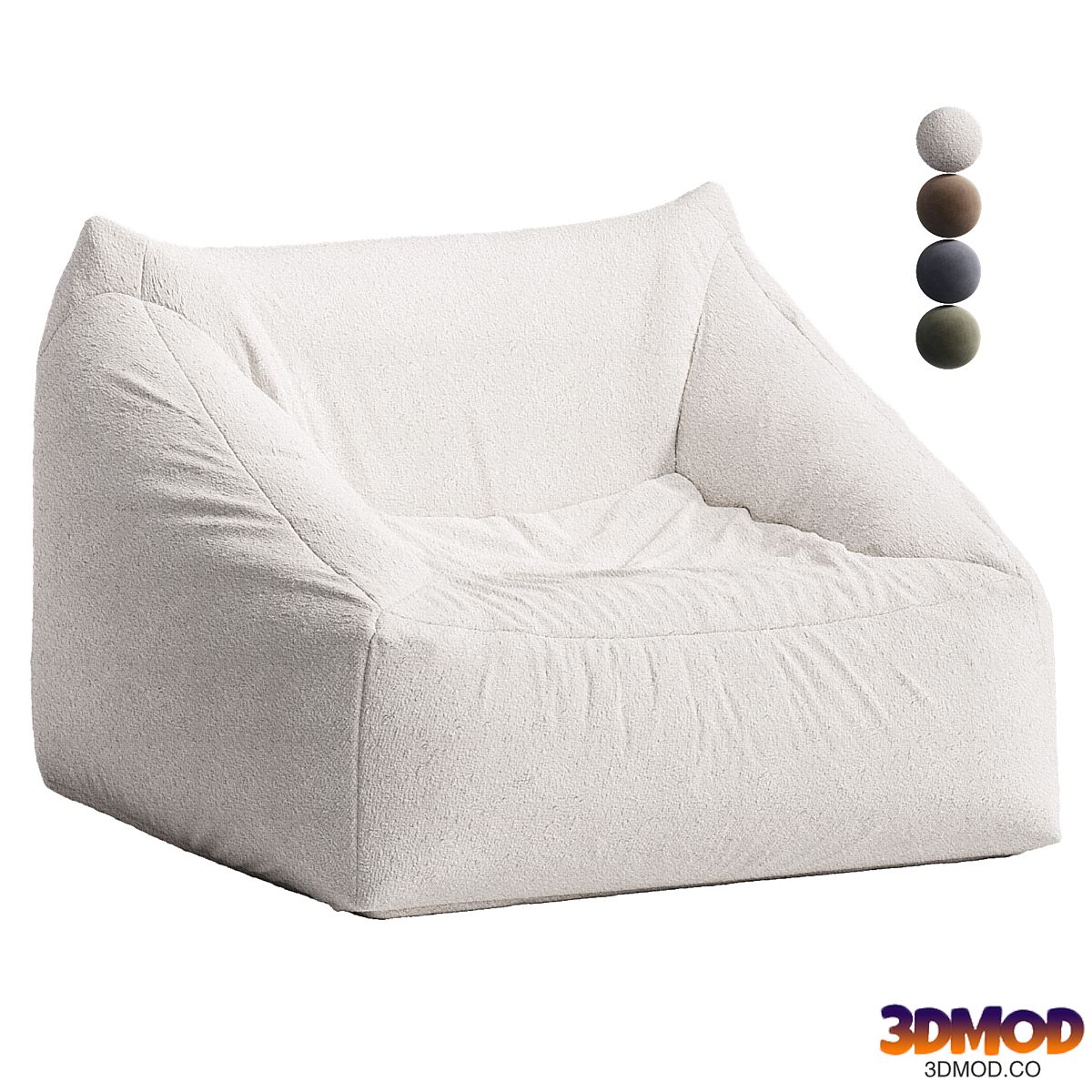 Cooper Faux Sheepskin Bean Bag Chair