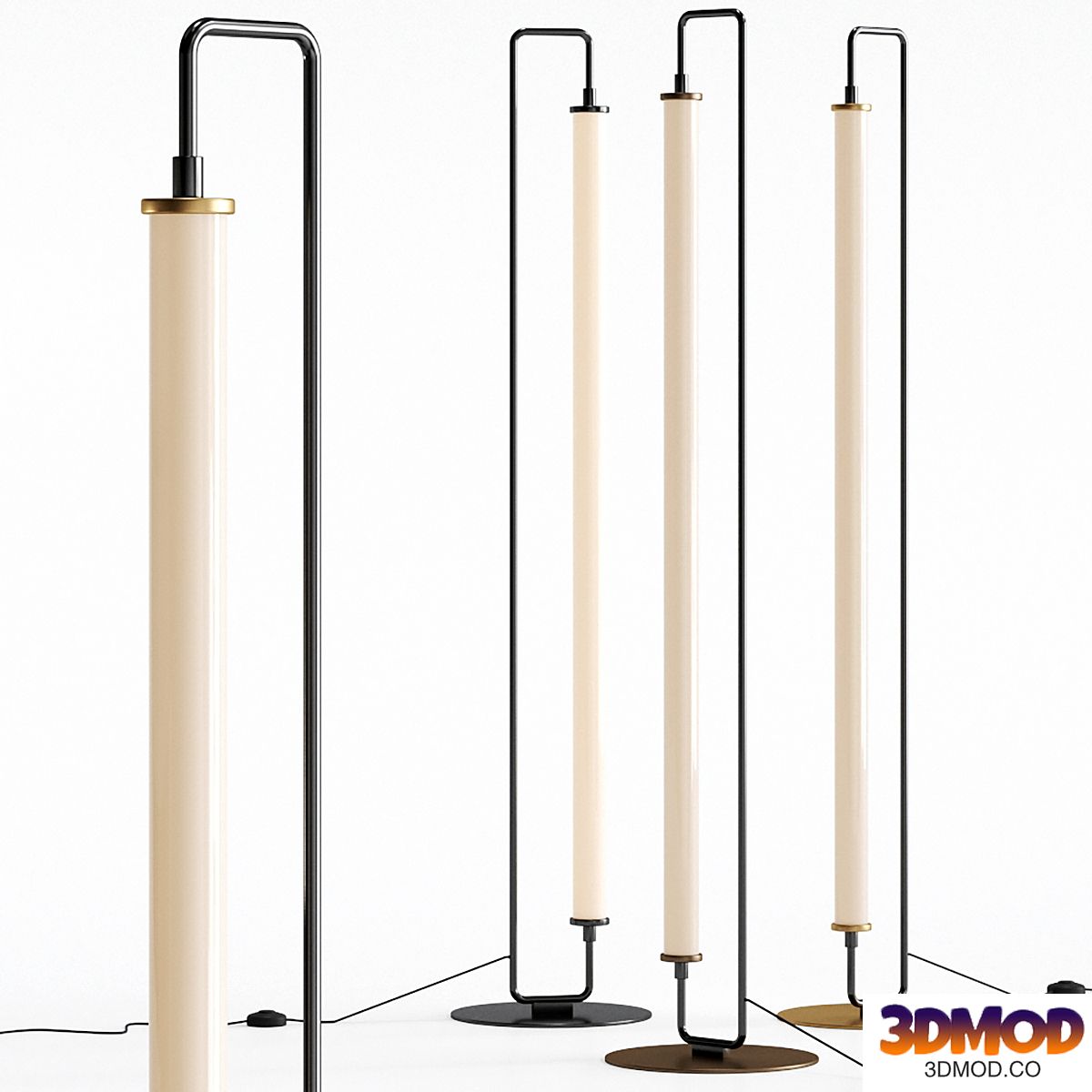 Linear Metal LED Floor Lamp