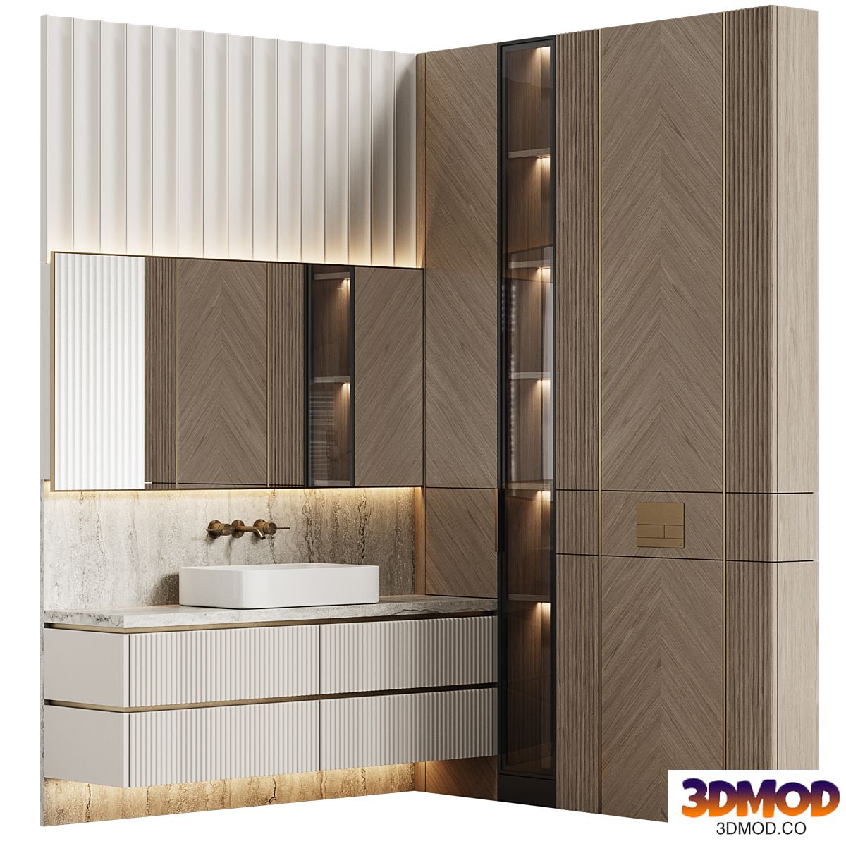 Bathroom furniture 27 modular in a modern style