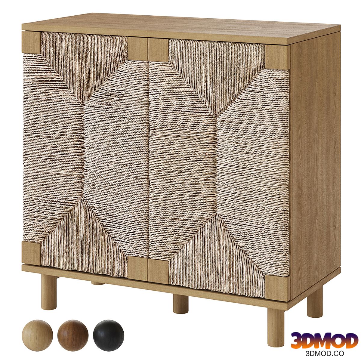 Nathan James Wood and Seagrass Chest