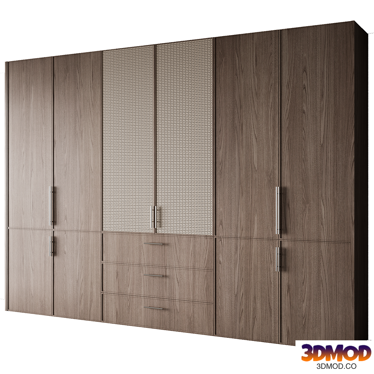Rattan door wardrobe 09