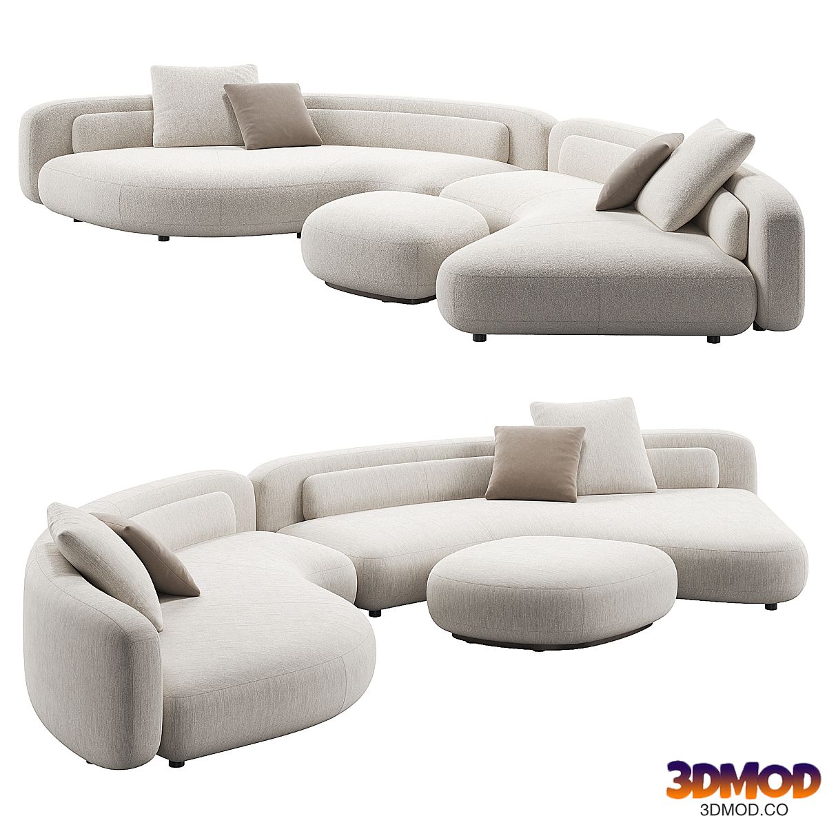 Bezier Sofa 01 by Minotti