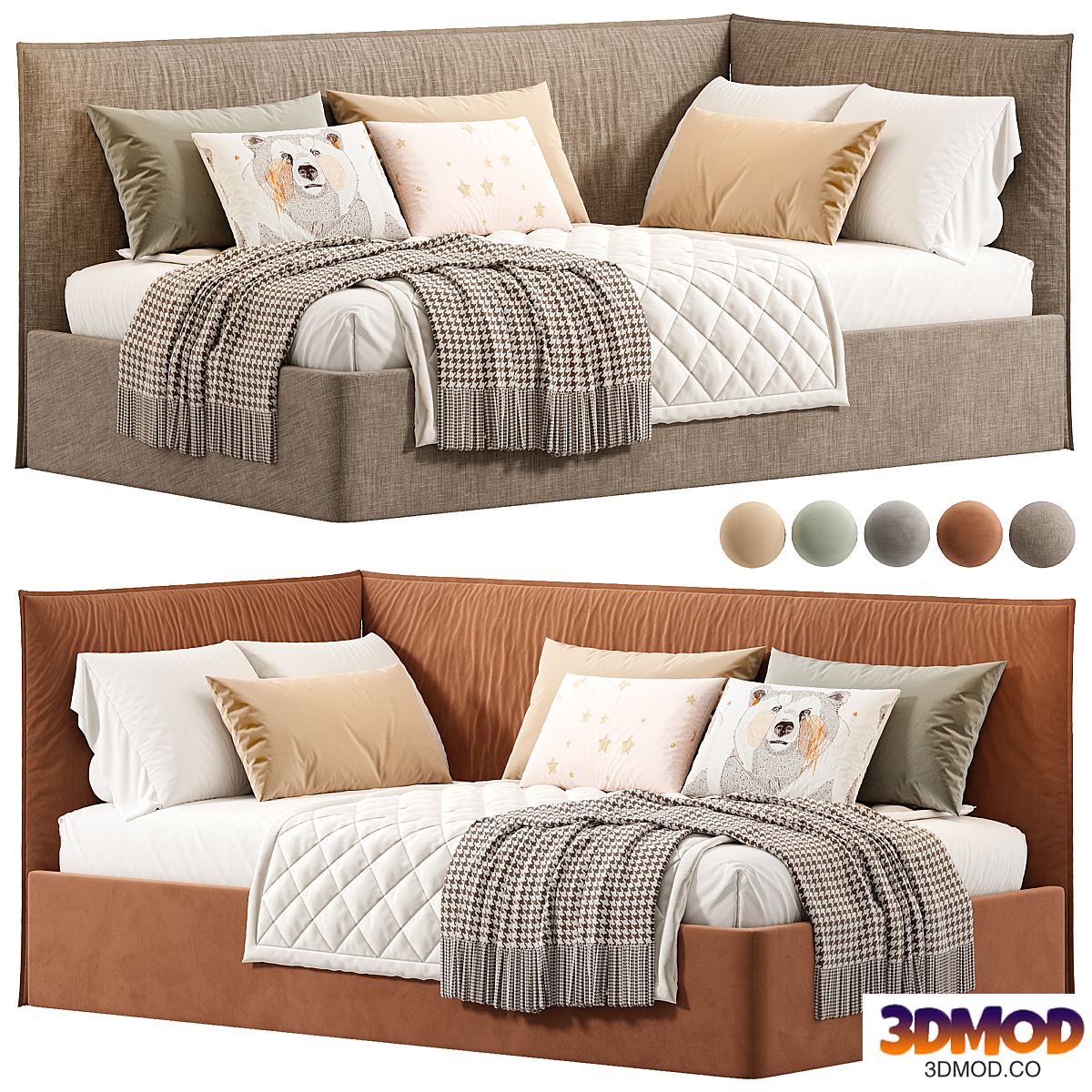 Soft corner bed Tami from Eurosof