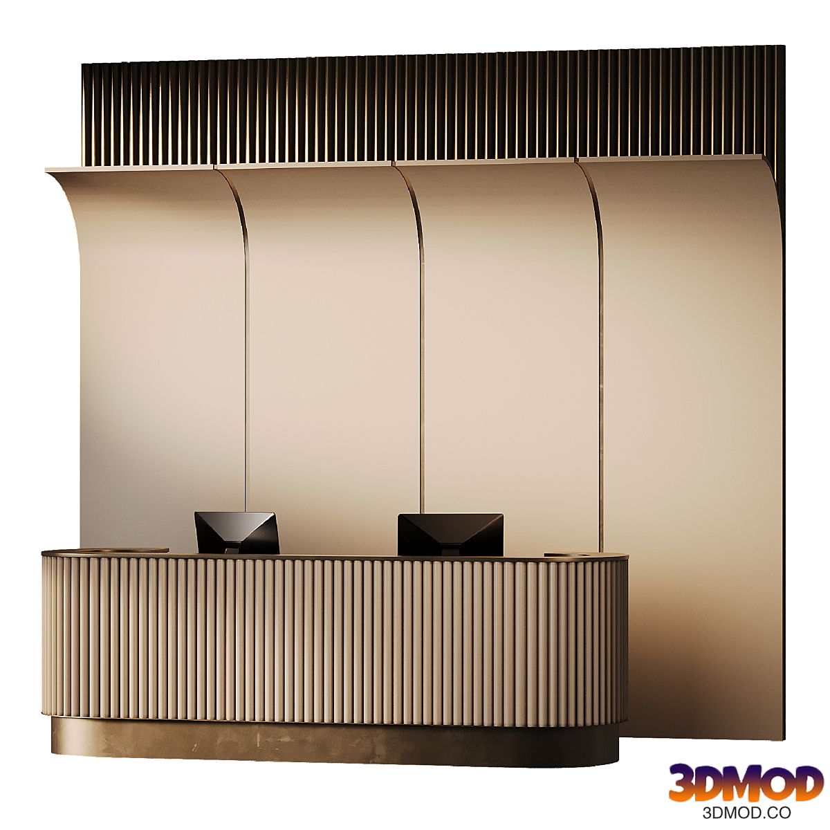 Ribbed Bronze Reception