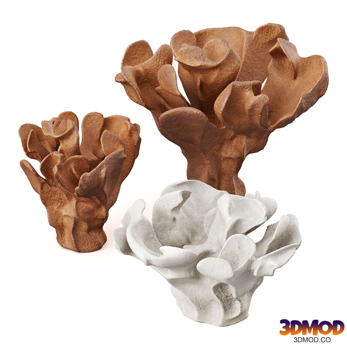 Coral decor art vase