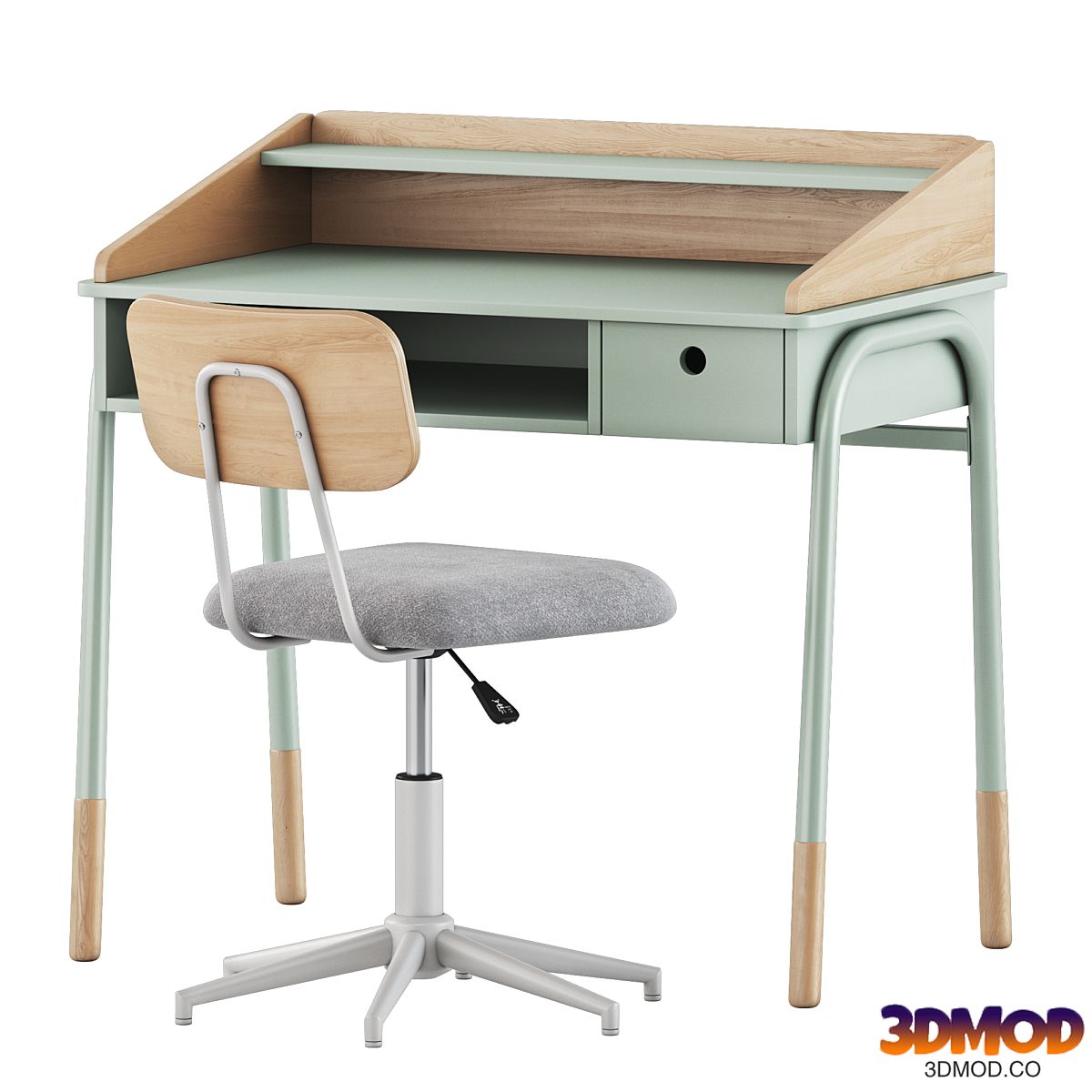 Ligne Desk and Ligne Chair by Vertbaudet