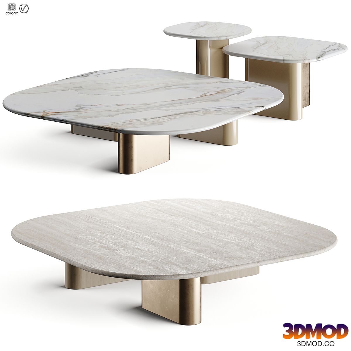 Giulio Marelli ONNO Rectangular Coffee Table