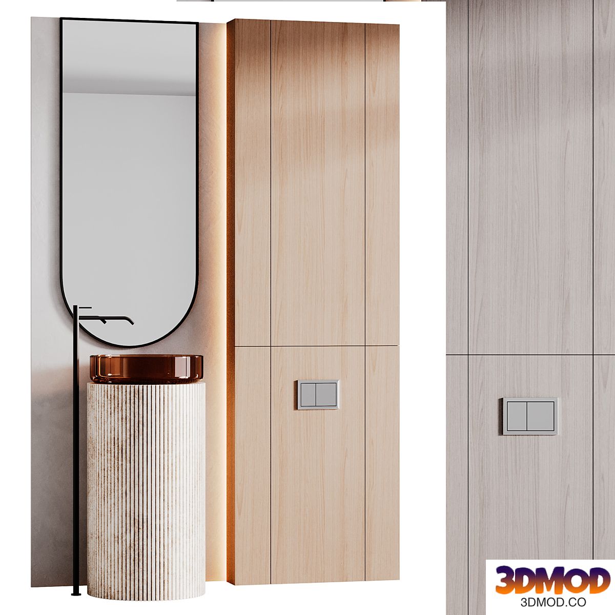 Modern Bathroom furniture with washbasin