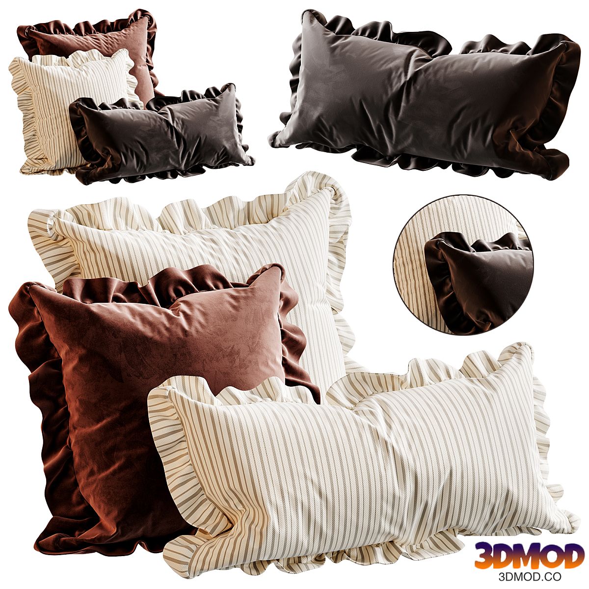 Coffee & Cream Cushion Combination