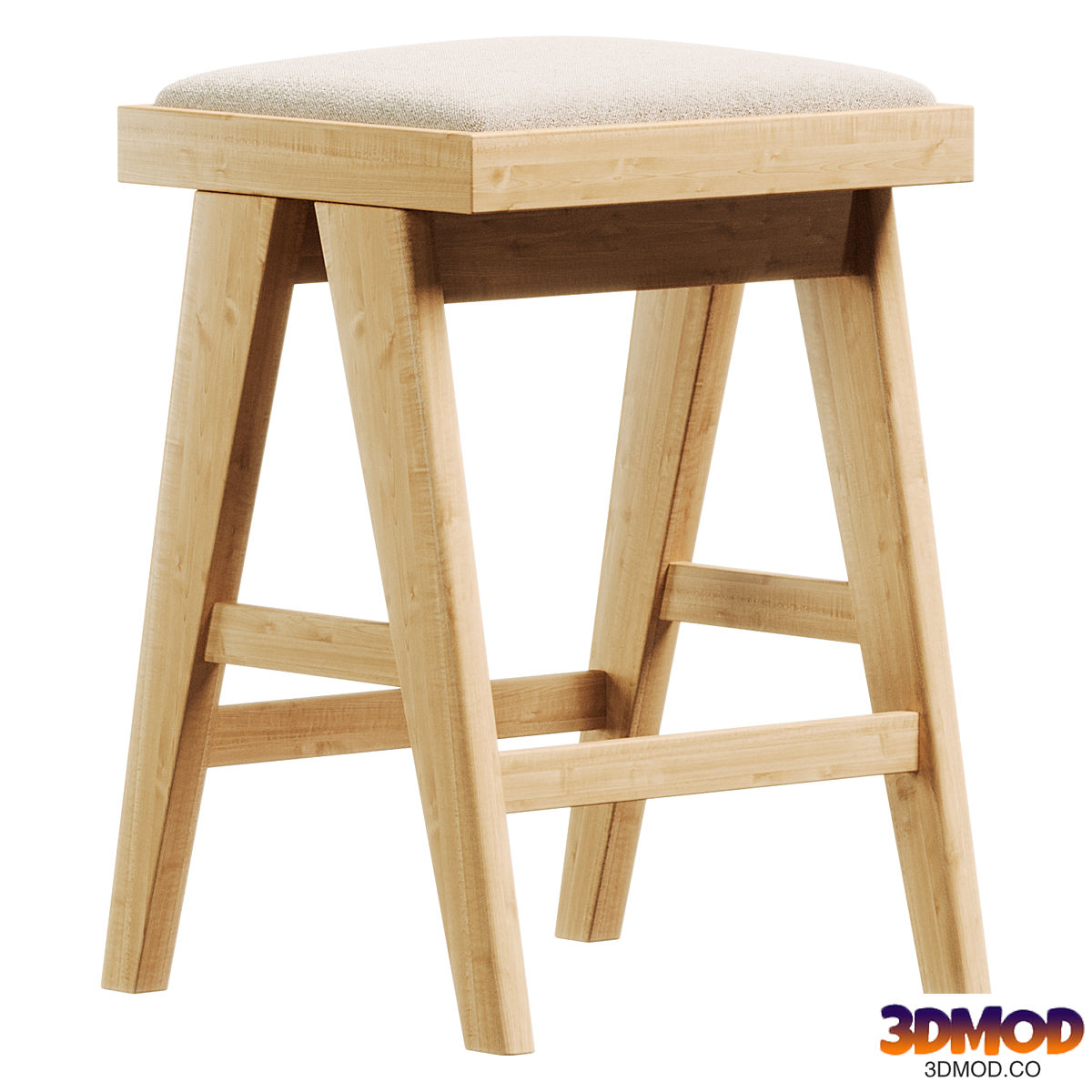 High stool with padding Sissi