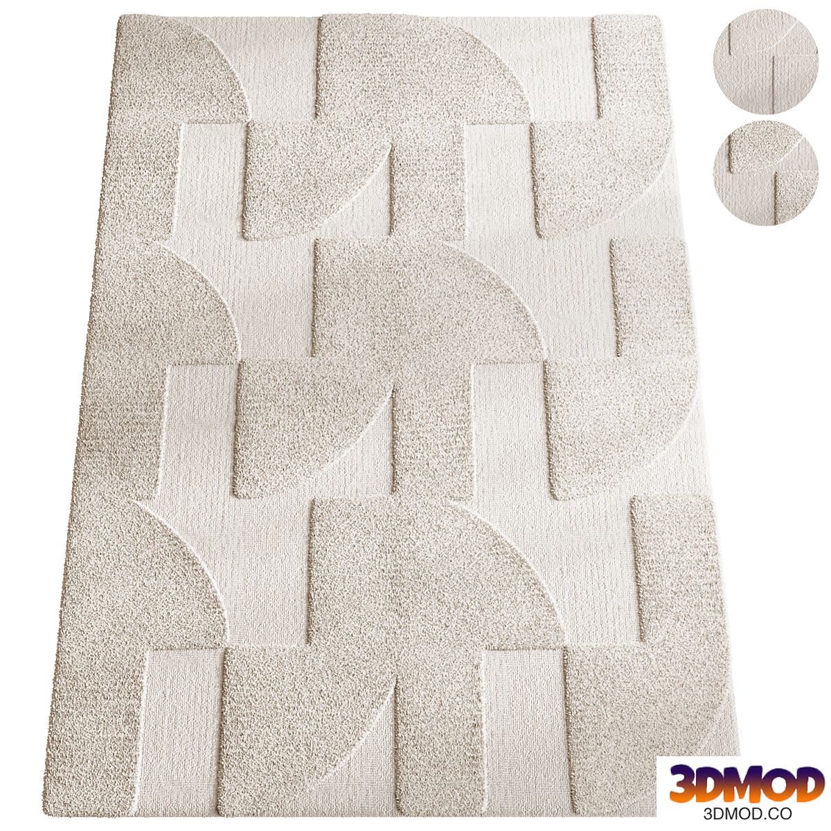 Pure Wool Rug Logan Beige