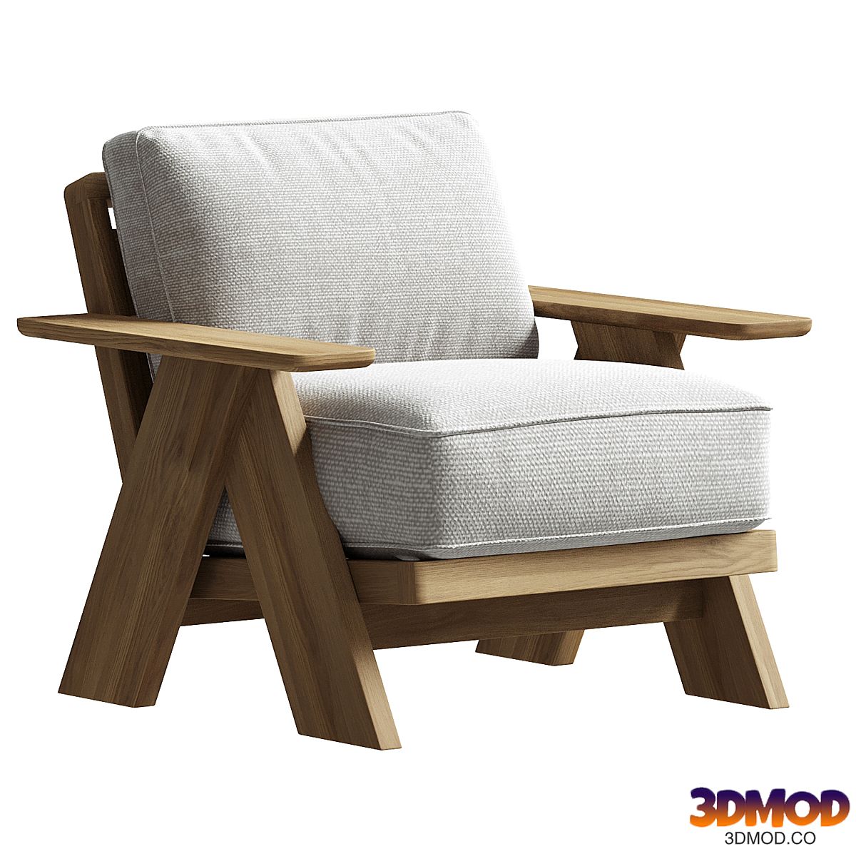 Modern Farmhouse Outdoor Lounge Chair