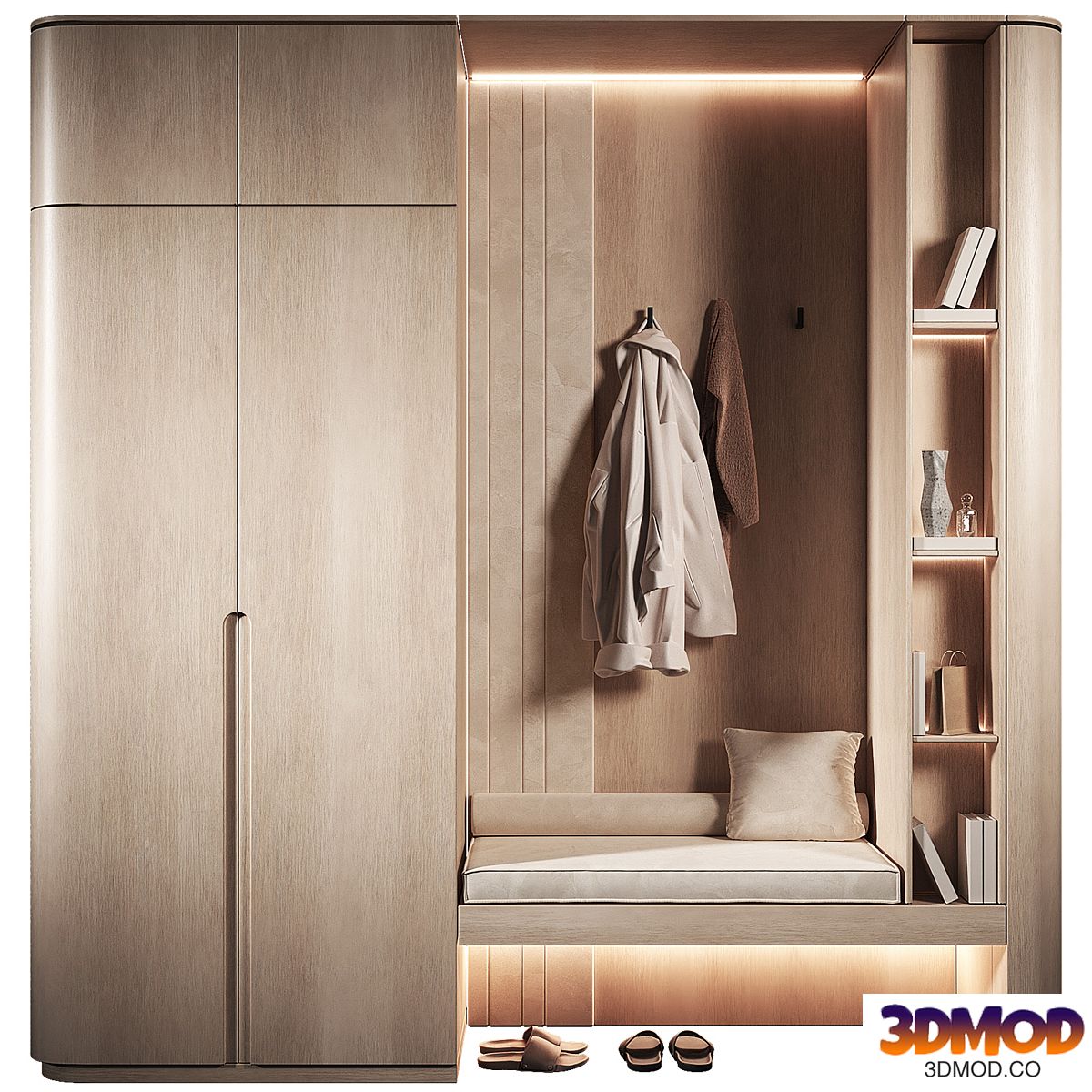 Furniture set for the hallway 4. Modular modern composition