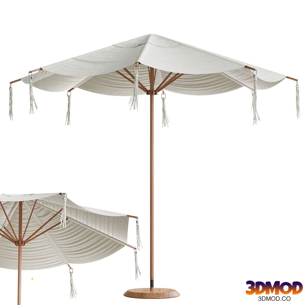 Round Cantilever Outdoor Patio Umbrella Pottery Barn 004