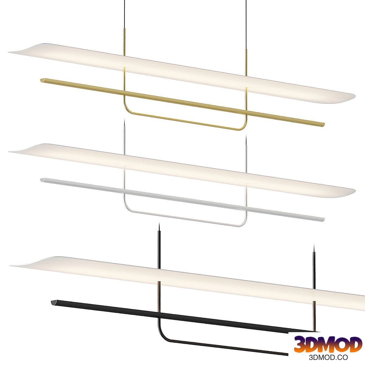 Reflector Linear Pendant Lamp