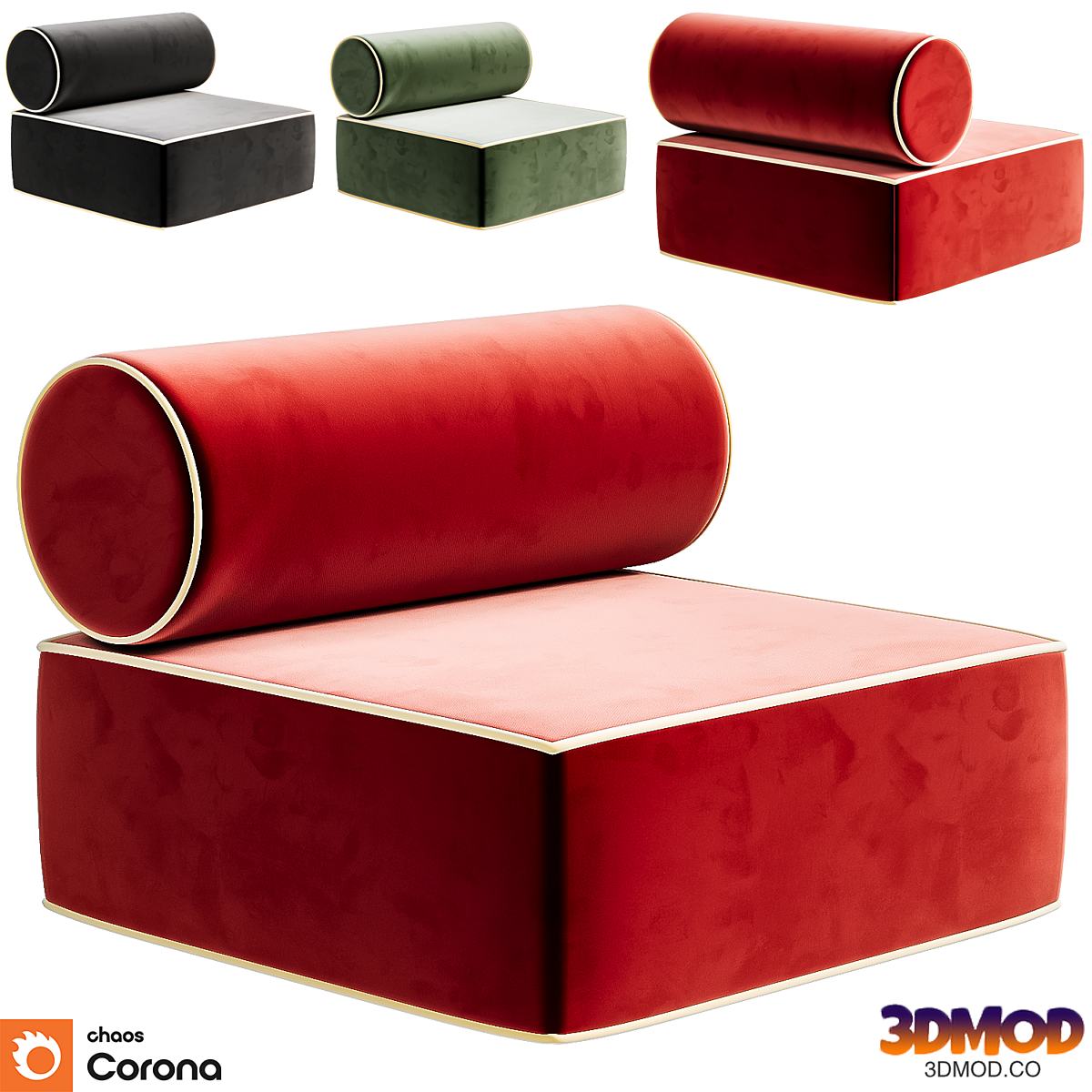 GRAPHIUS Fabric armchair