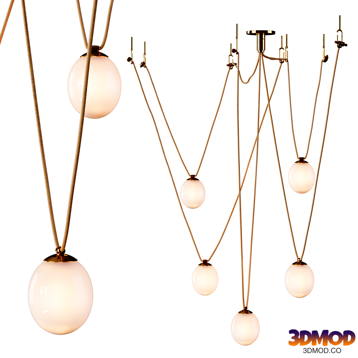 Augustine Bulb Glass Chandelier