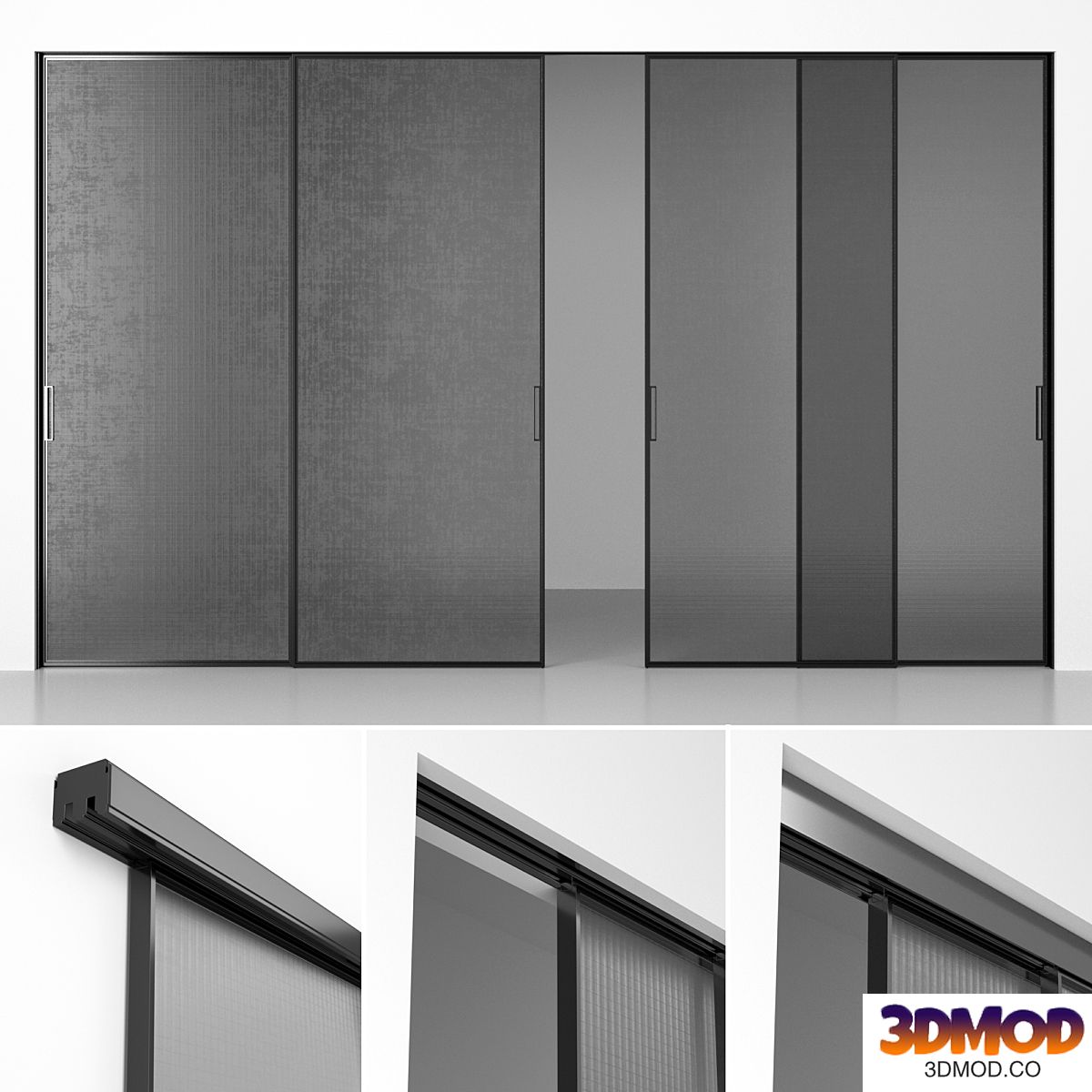 System of sliding partitions (panels) Rimadesio Velaria