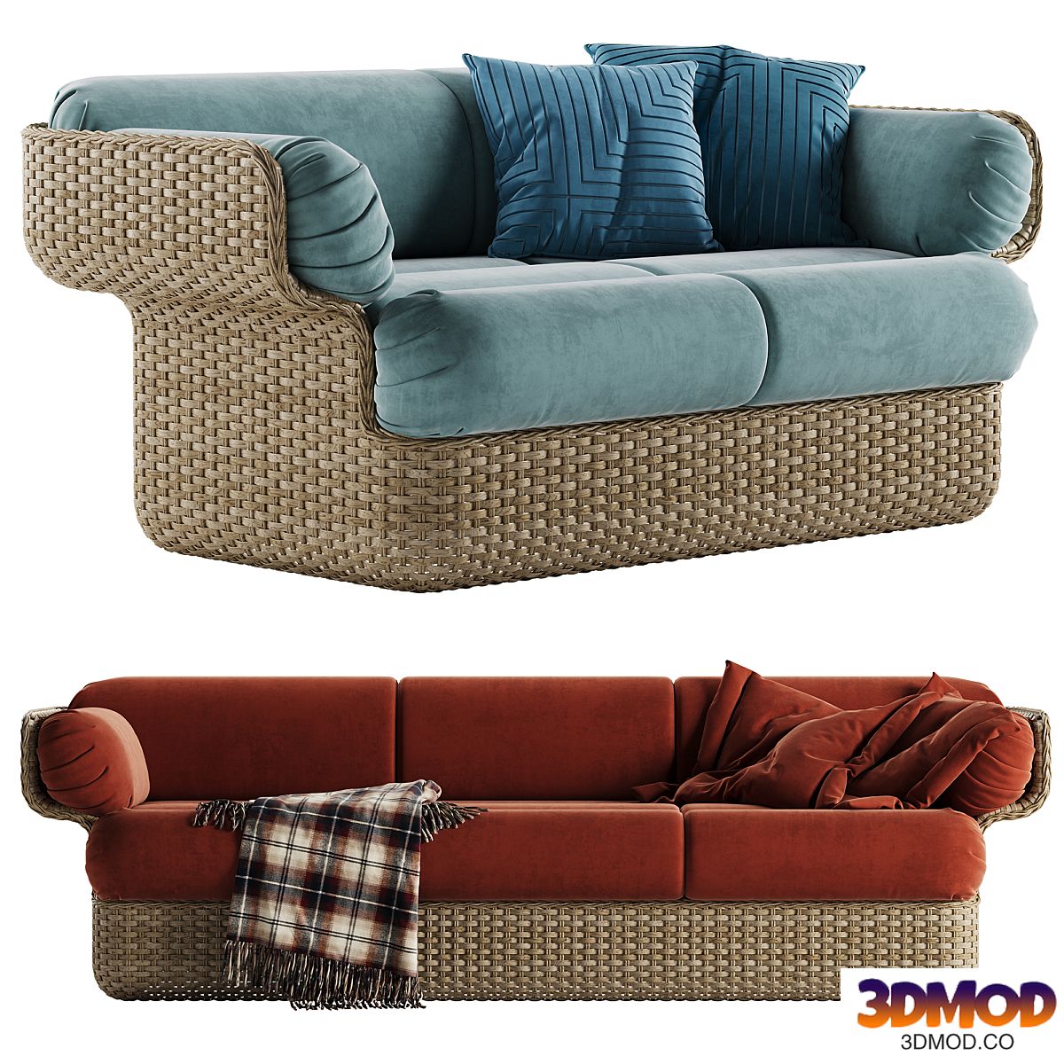 Gubi Basket sofa