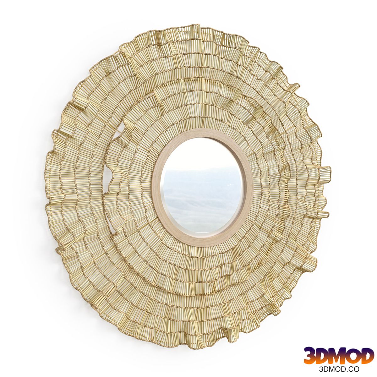 Coco Ruffle Mirror Palecek