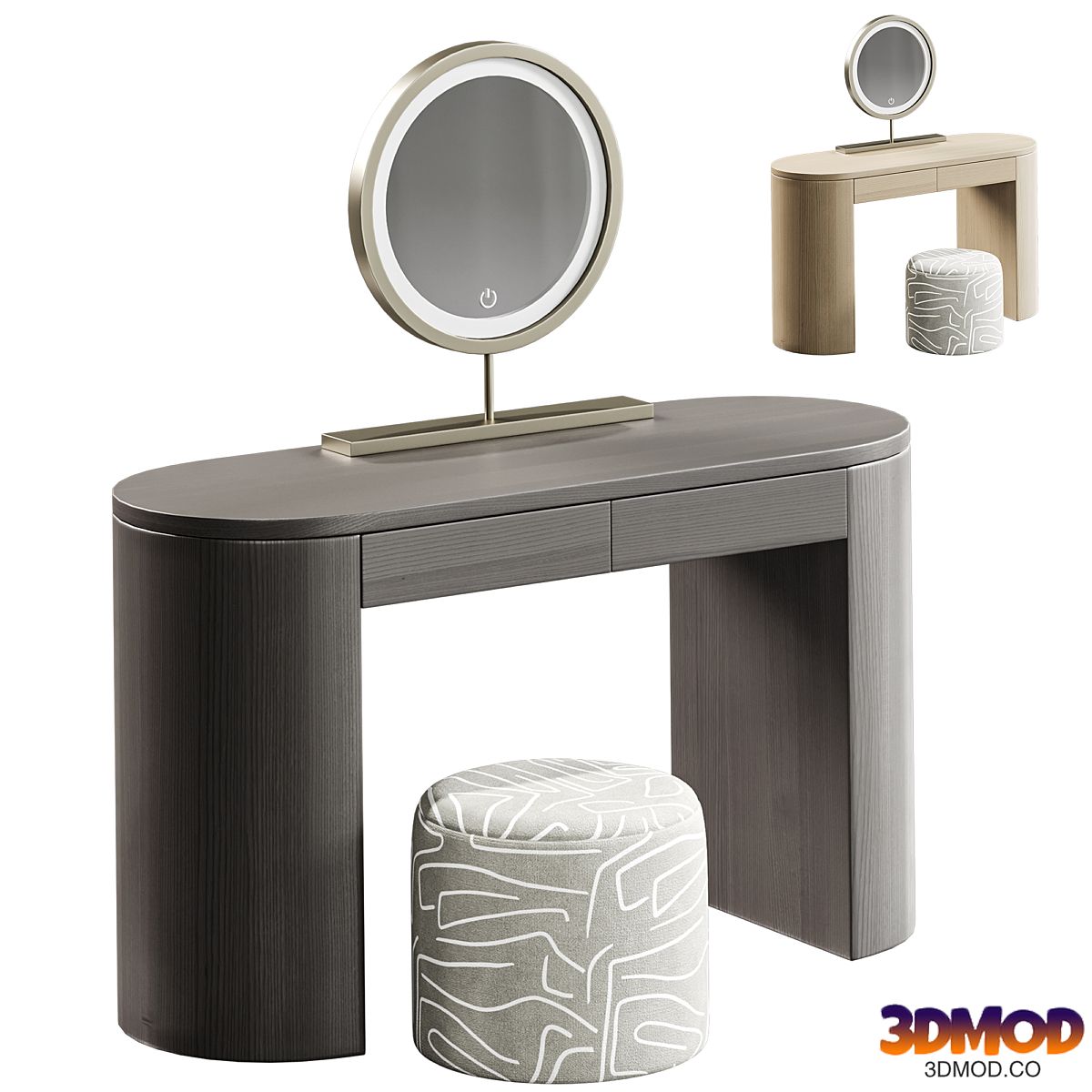 Marlow Natural Wood Writing Home