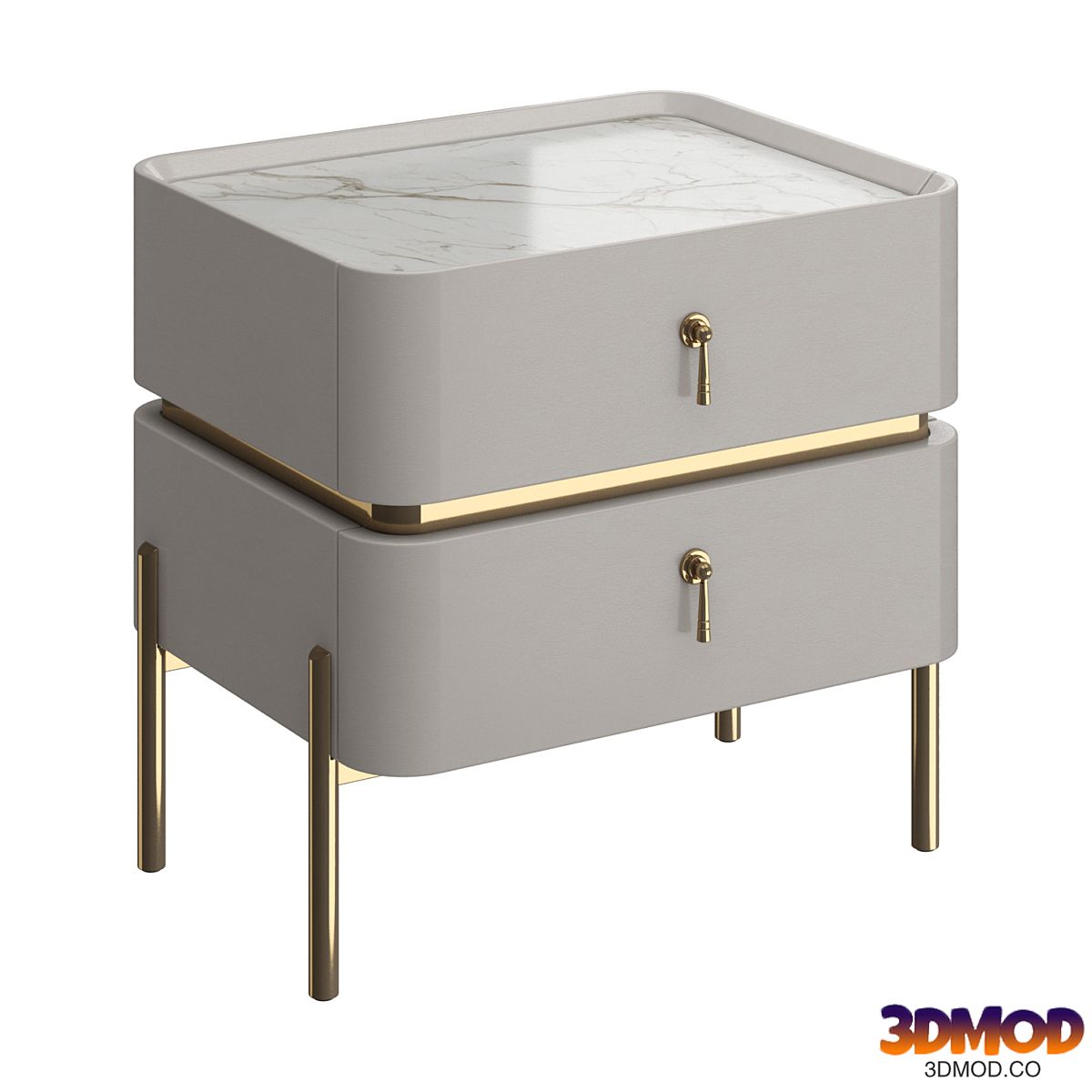 Light luxury bedside table